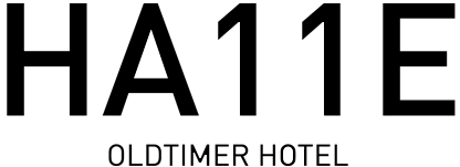Logo Halle11 Oldtimer Hotel, ein Partner der Flexigel® Reifenschoner.